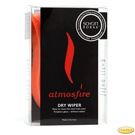 Dry cleaning sponge for fireplace viewing panels - atmosfire